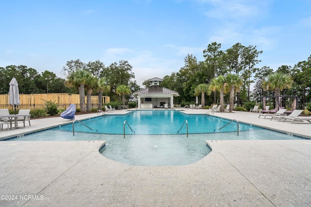 view of pool with a patio area