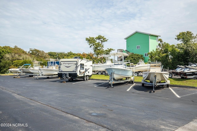 view of parking / parking lot