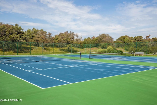 view of tennis court