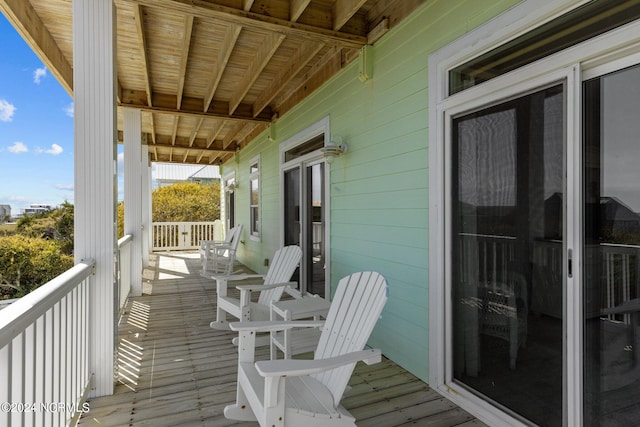 balcony with a porch