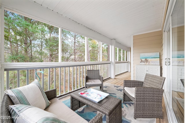 view of sunroom / solarium