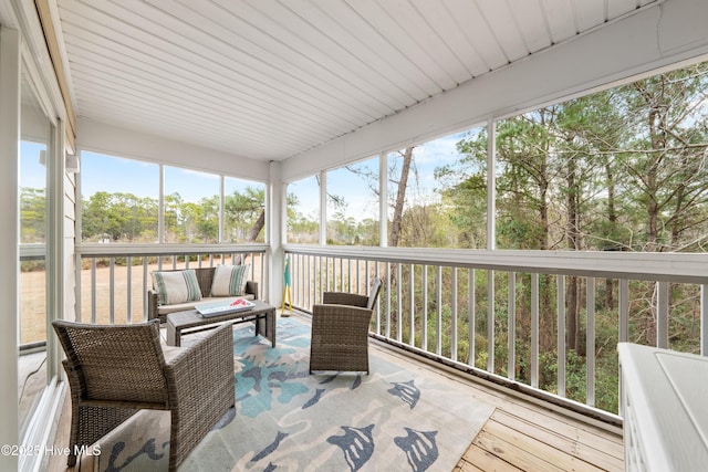 view of sunroom / solarium