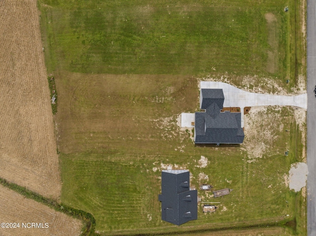 drone / aerial view featuring a rural view