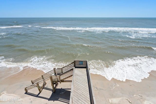 water view with a beach view