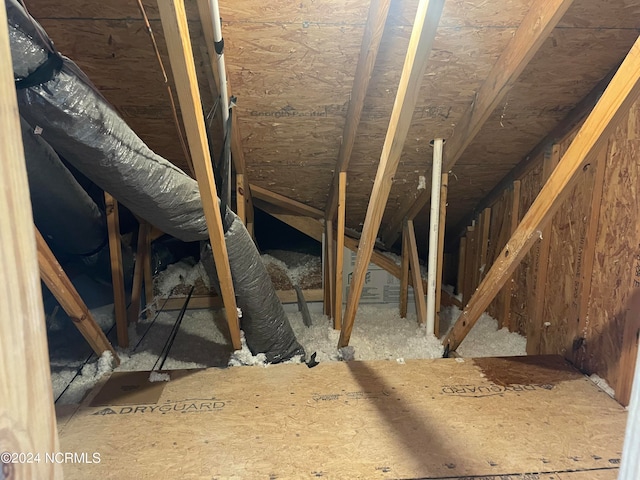 view of attic