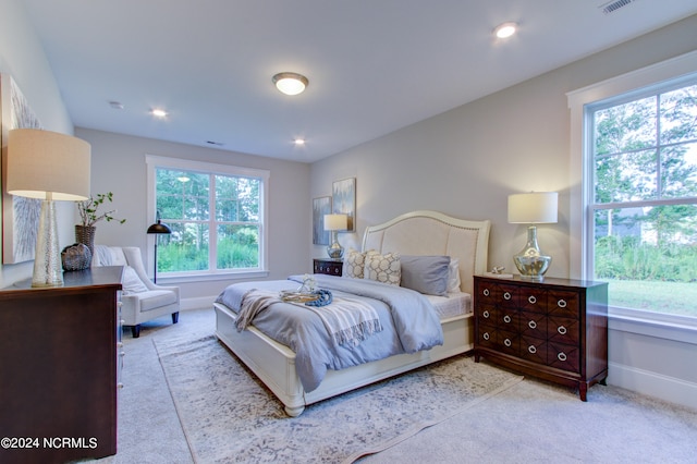 bedroom with carpet flooring