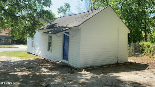 view of home's exterior