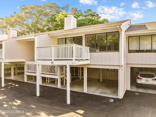 view of rear view of property