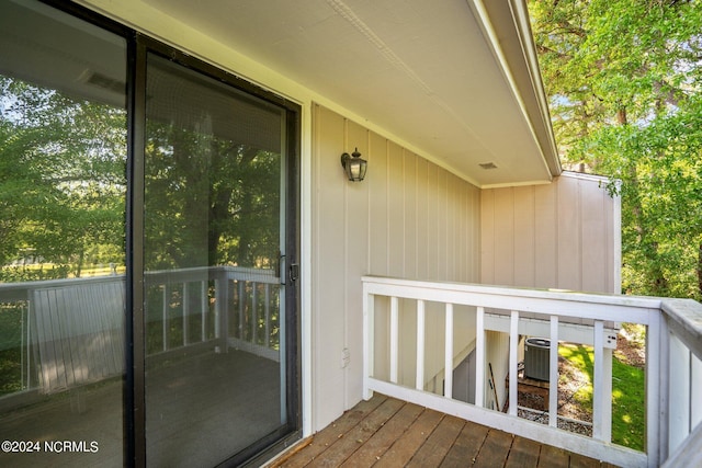 balcony with central AC