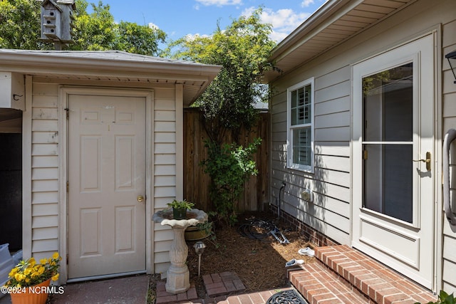 view of entrance to property