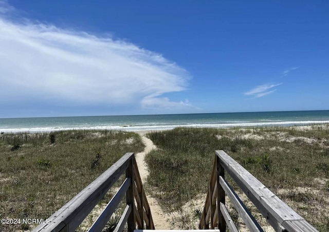 water view featuring a view of the beach