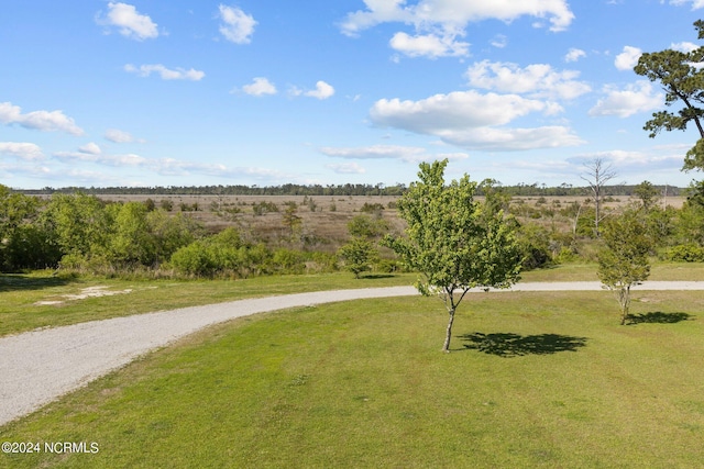 view of community with a rural view