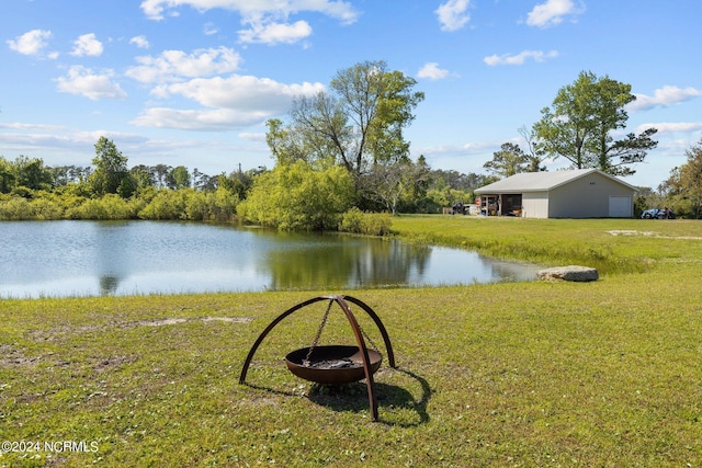 135 Vashti Dr, Morehead City, NC 28557 - view of water feature featuring a pole building