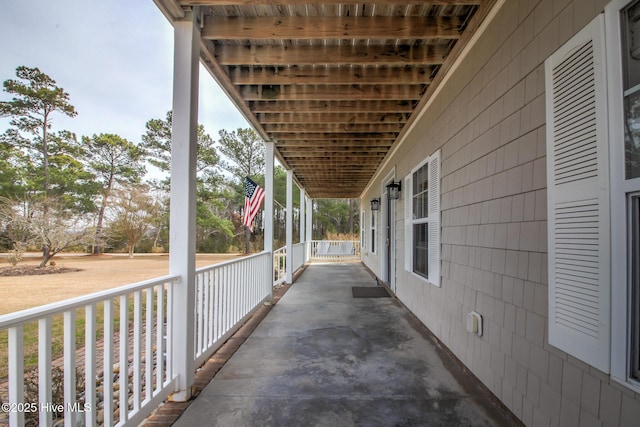 135 Vashti Dr, Morehead City, NC 28557 - view of patio featuring a porch