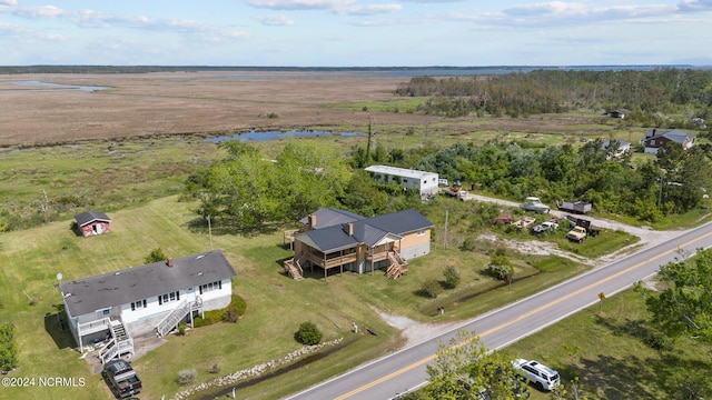 aerial view featuring a rural view