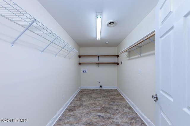 laundry room featuring gas dryer hookup and hookup for a washing machine