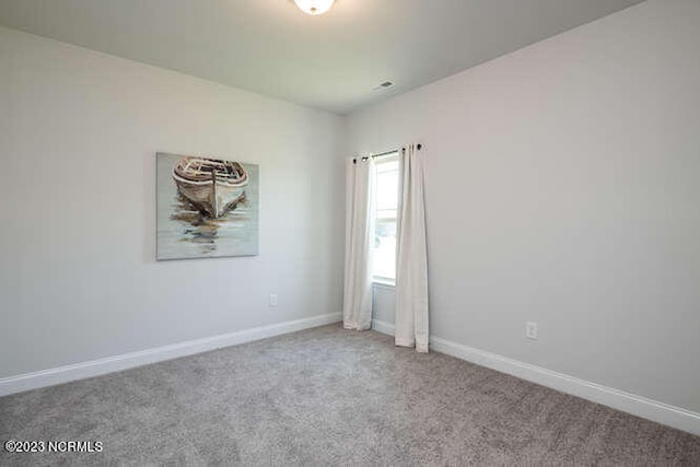 view of carpeted empty room