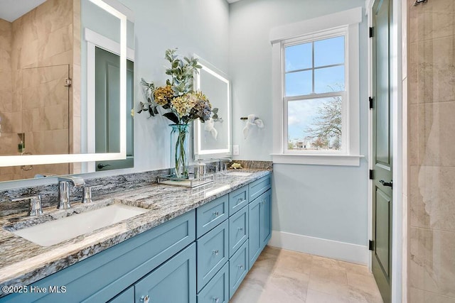 bathroom featuring vanity