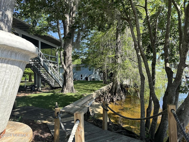 view of dock