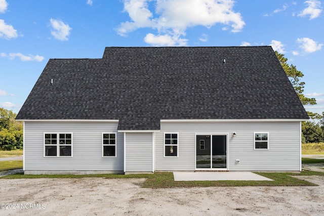 rear view of property with a patio