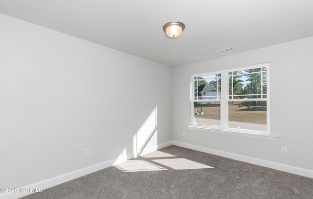 view of carpeted empty room