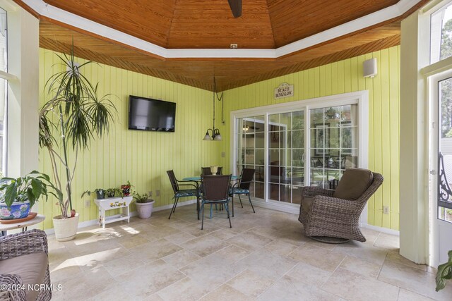 view of patio with outdoor dining area