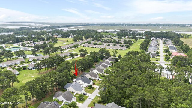 bird's eye view with a residential view