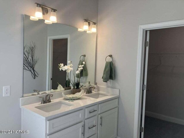 bathroom featuring vanity