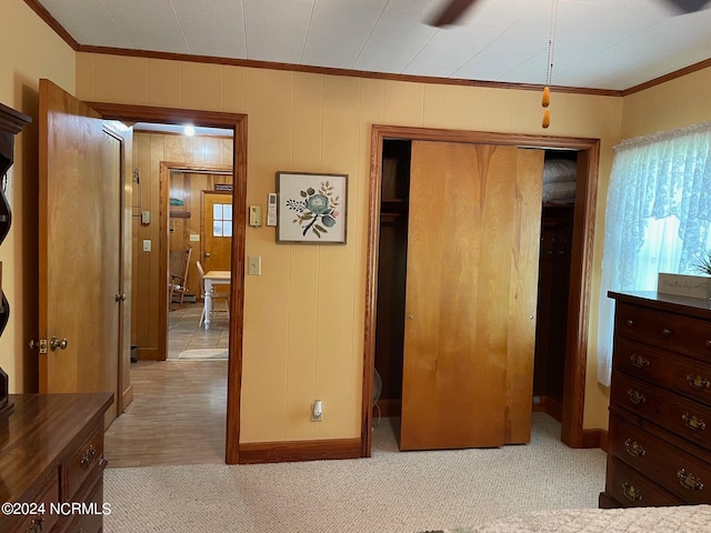 carpeted bedroom featuring a closet