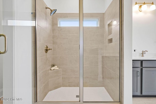1134 Trisail Ter, Wilmington, NC 28412 - full bath featuring a stall shower and vanity