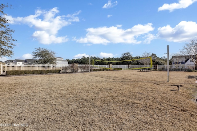 surrounding community with volleyball court