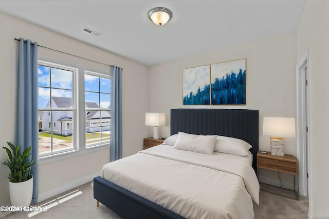 bedroom featuring carpet flooring