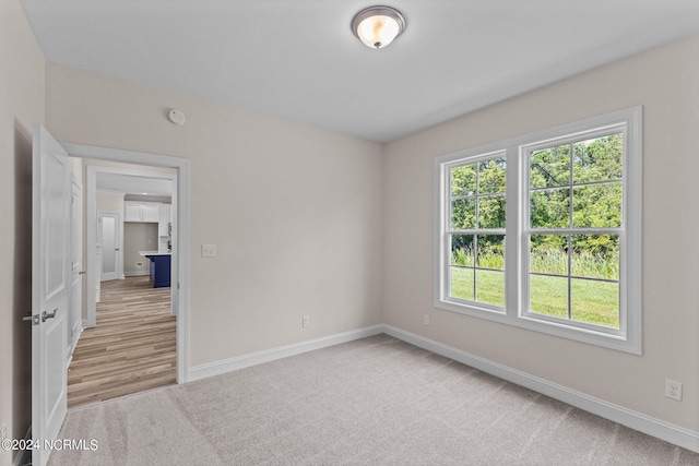 view of carpeted empty room