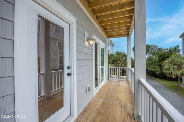 view of balcony