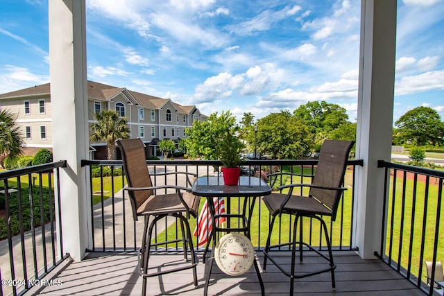 view of balcony