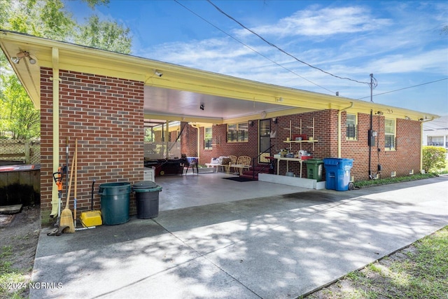 exterior space with a patio