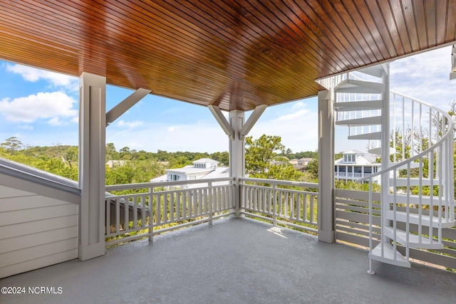 view of patio / terrace featuring a balcony