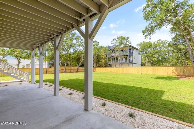 doorway to property with a patio