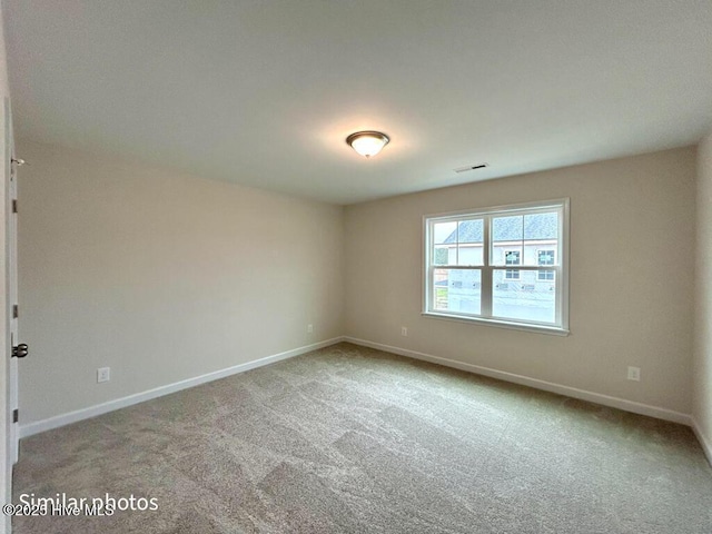 view of carpeted empty room