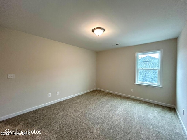 view of carpeted empty room