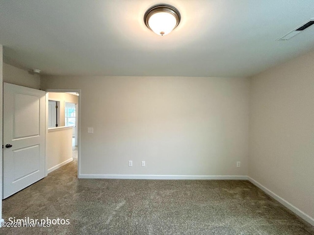 view of carpeted empty room