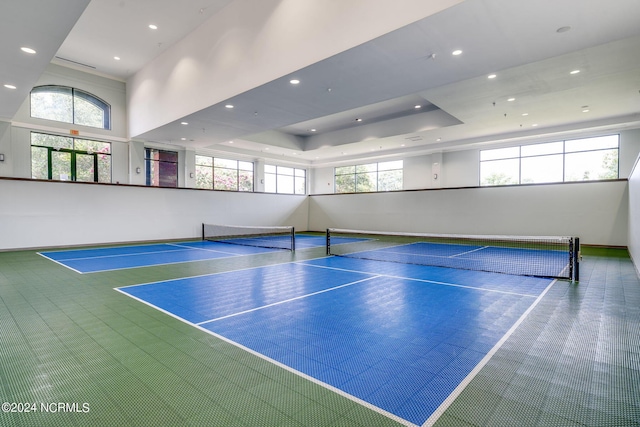 view of sport court featuring basketball court