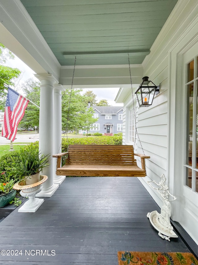 view of deck