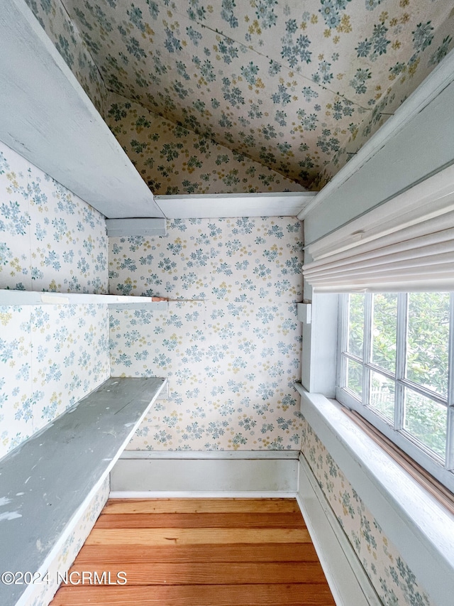 interior space with wood-type flooring