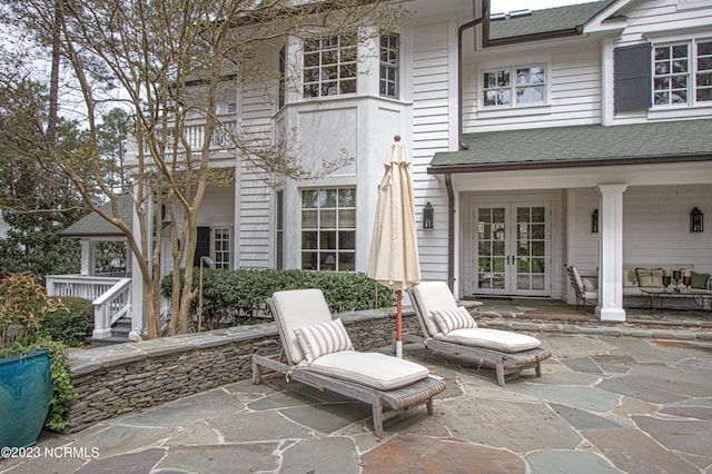 view of patio / terrace with french doors