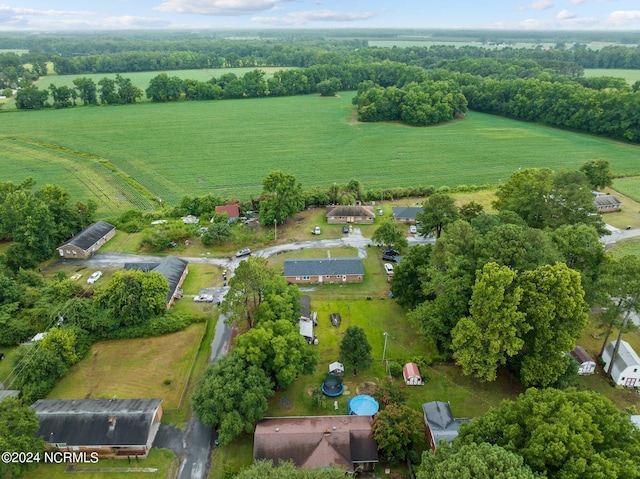 drone / aerial view with a rural view