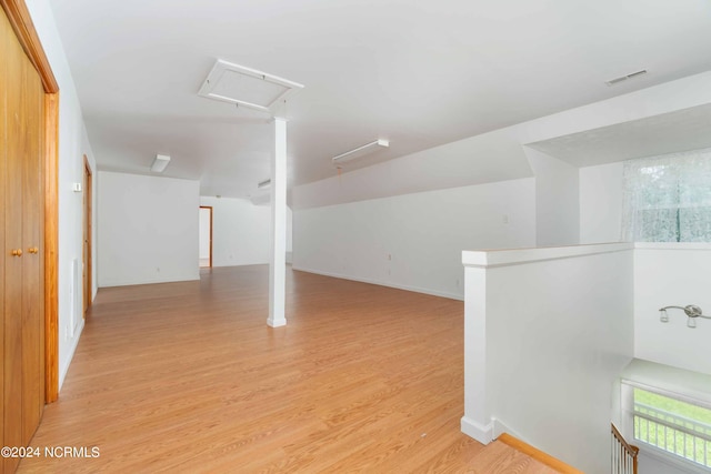 interior space featuring light hardwood / wood-style floors