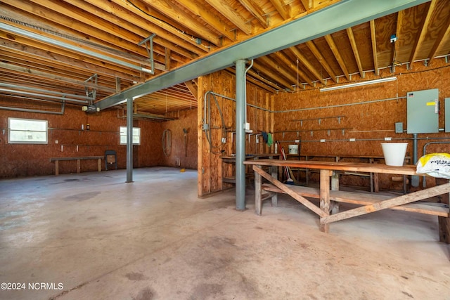 view of basement