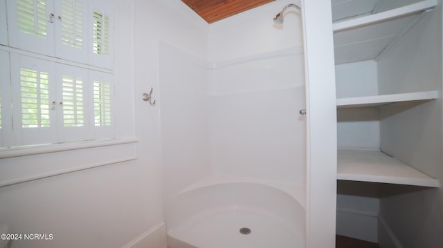 full bathroom with walk in shower