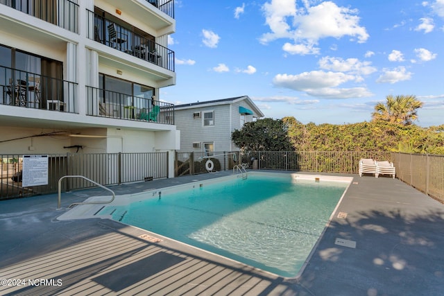 view of pool with a patio